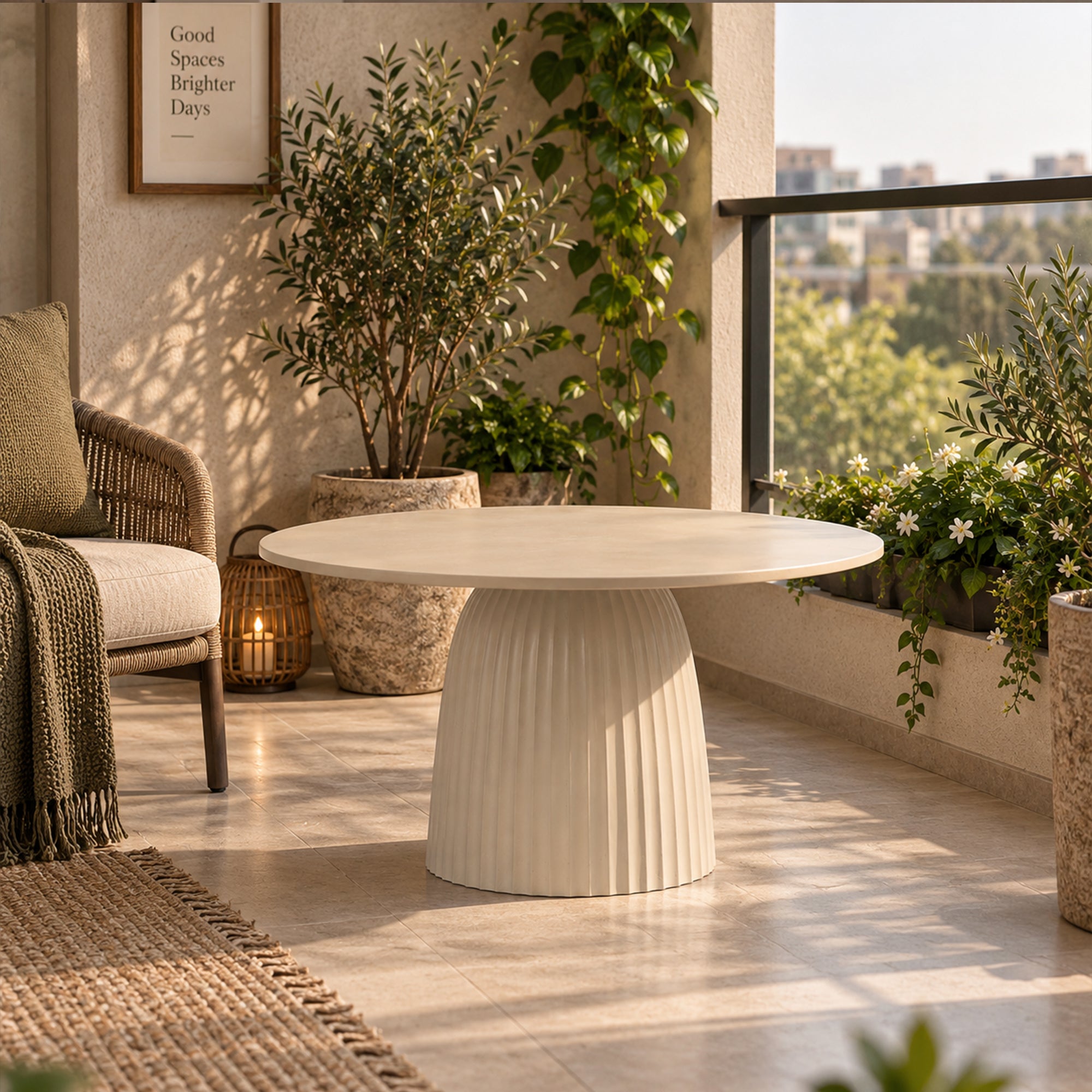 Meridian Fluted Coffee Table