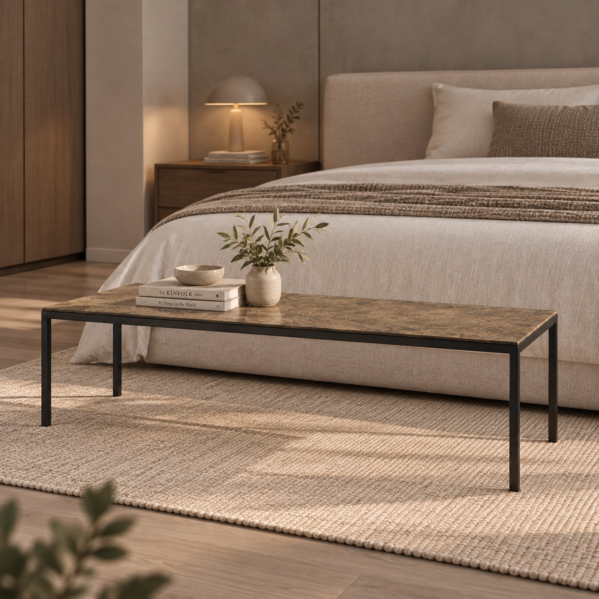 Linear Rectangular Coffee Table