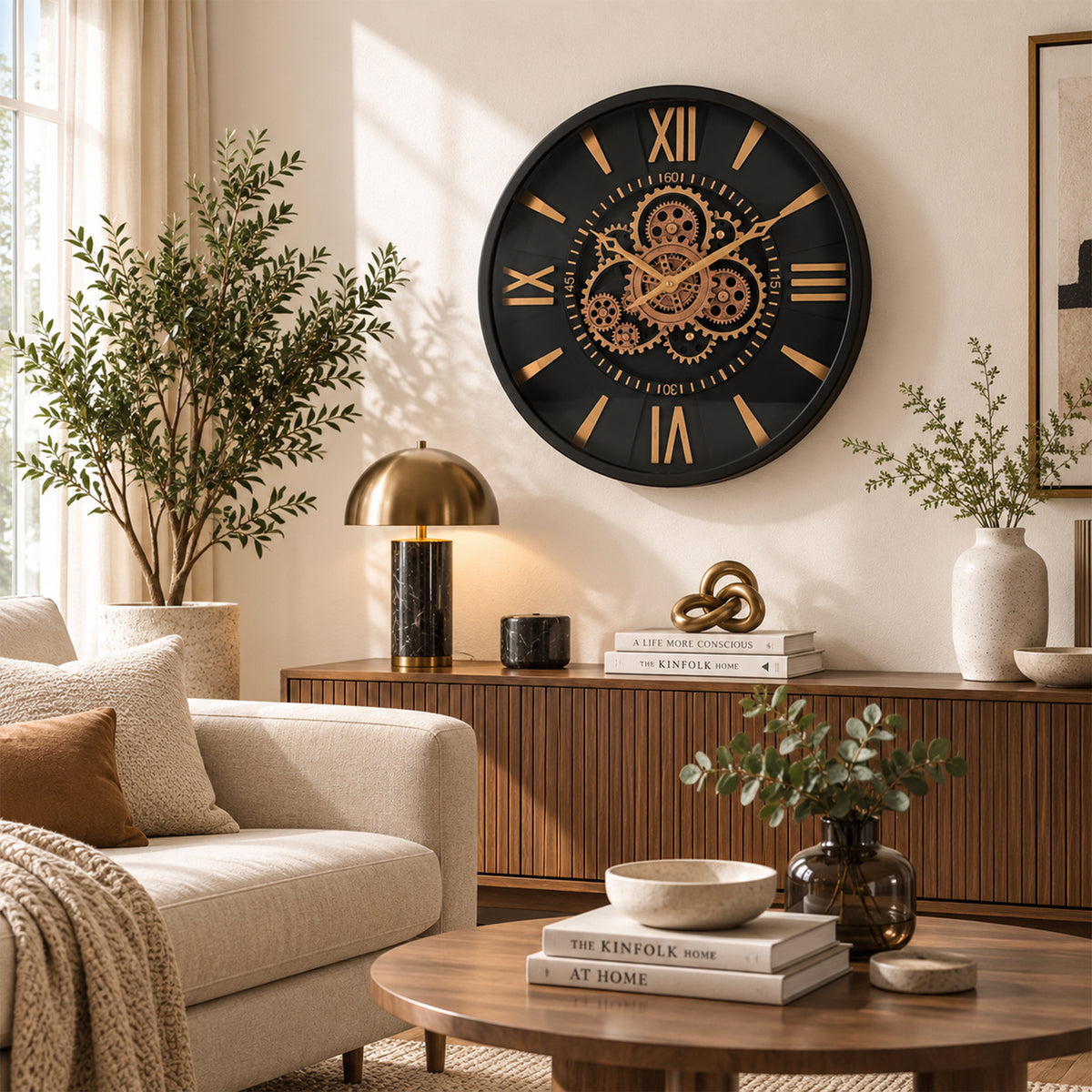 The Onyx Gear Wall Clock