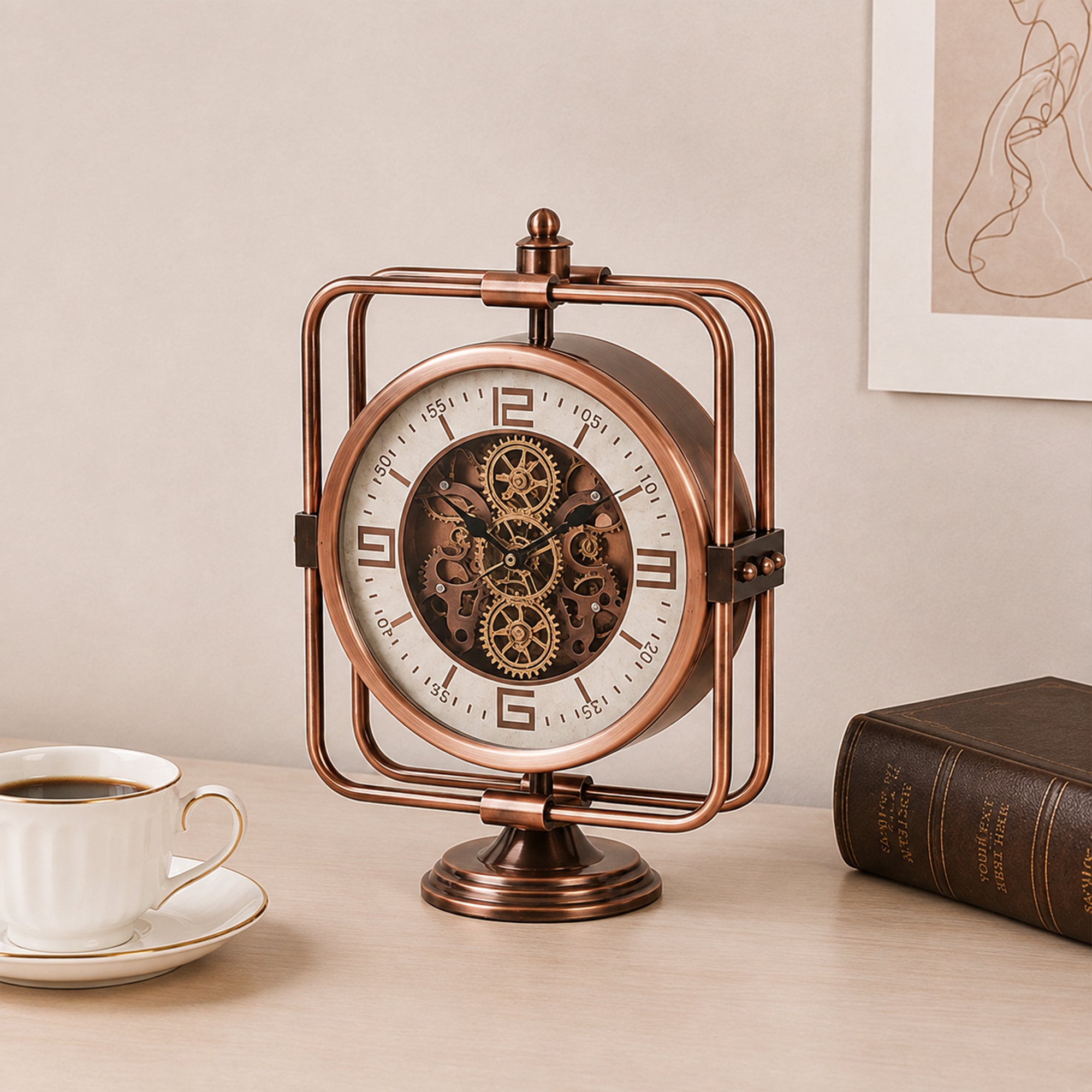 The Axiom Gyro Table Clock