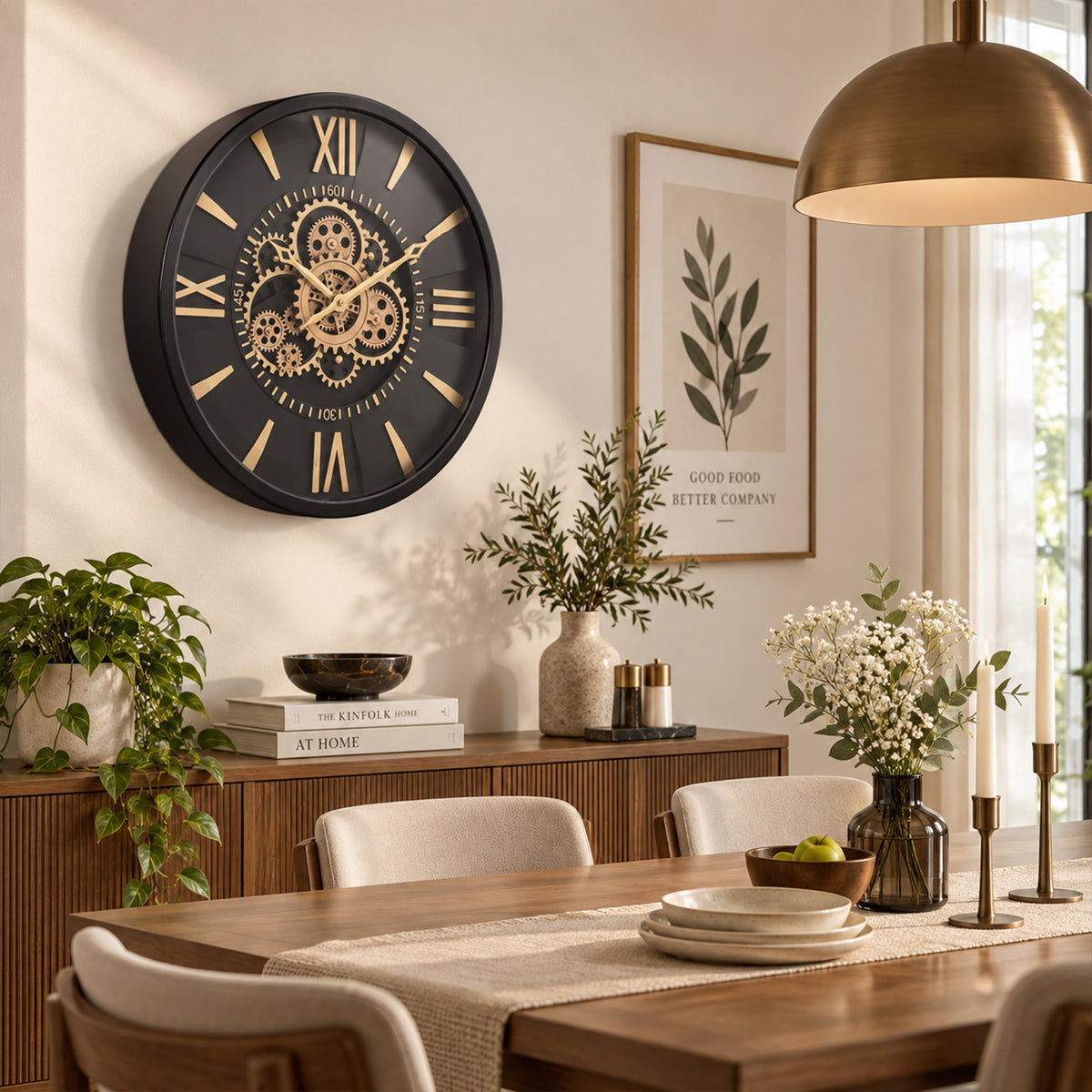 The Onyx Gear Wall Clock