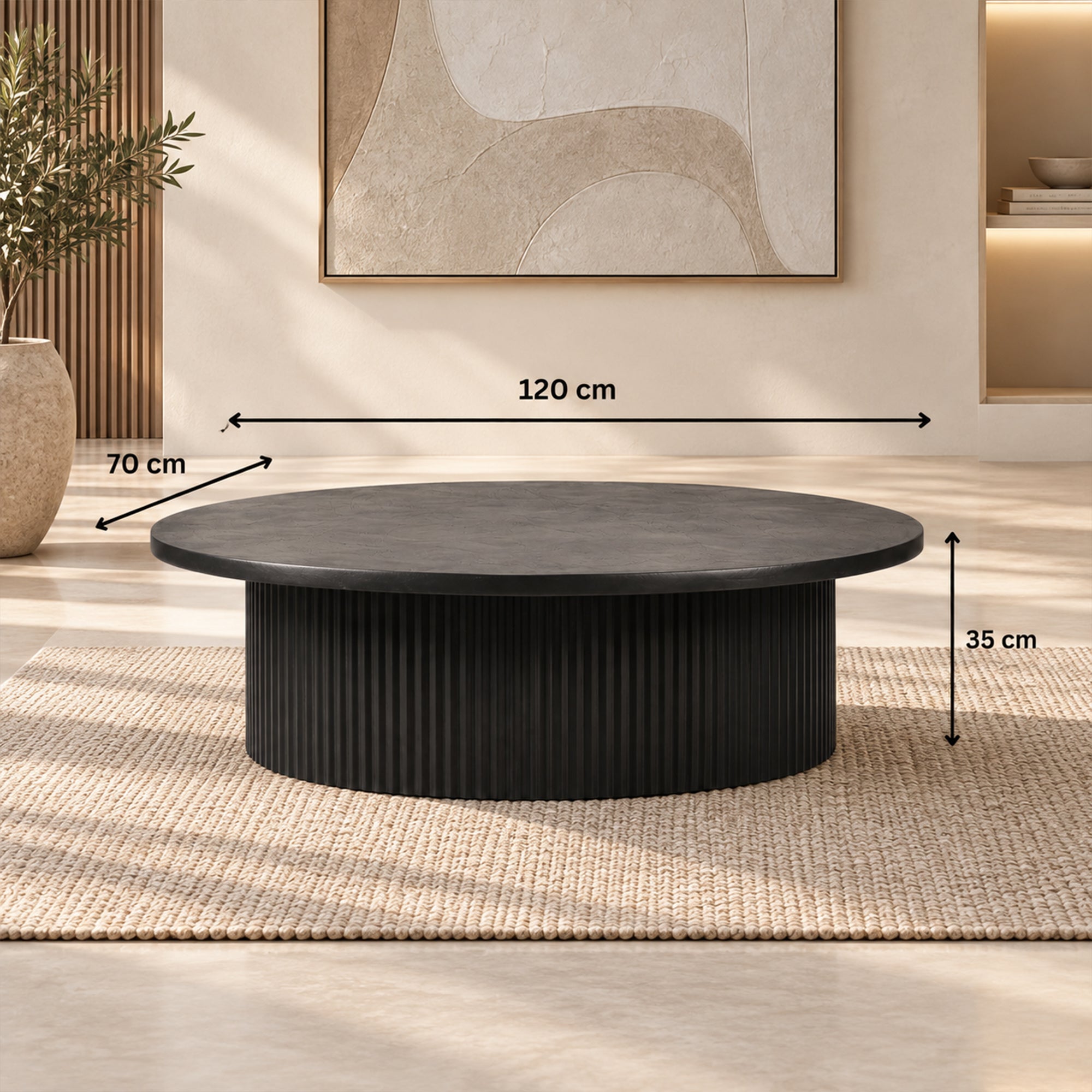 Tempo Fluted Coffee Table