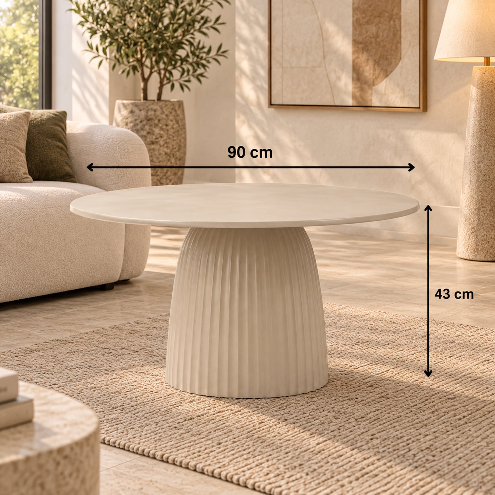 Meridian Fluted Coffee Table