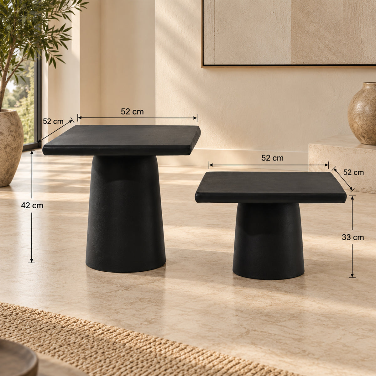 Nesting Monolithic Coffee Table