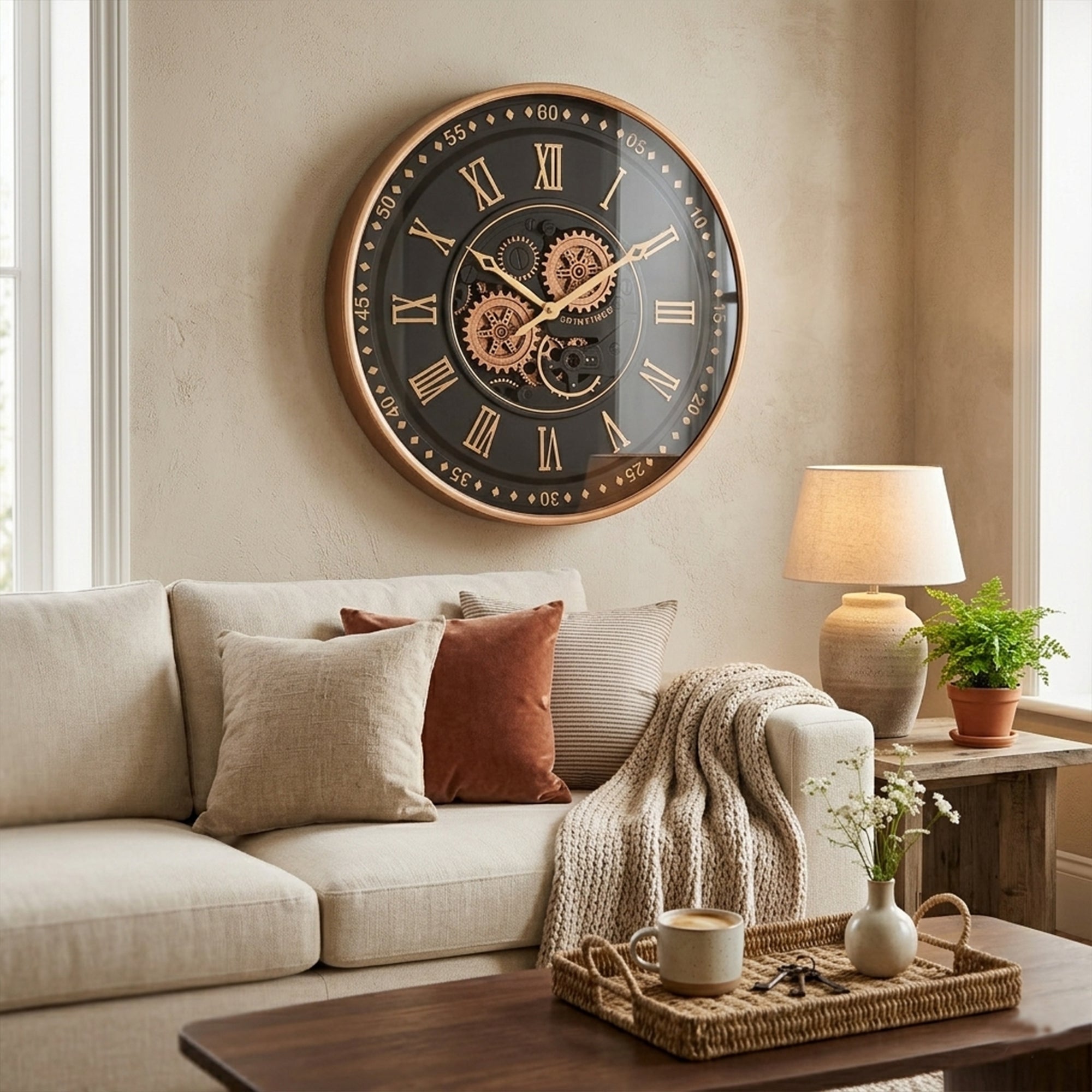 The Obsidian Spintimes Wall Clock
