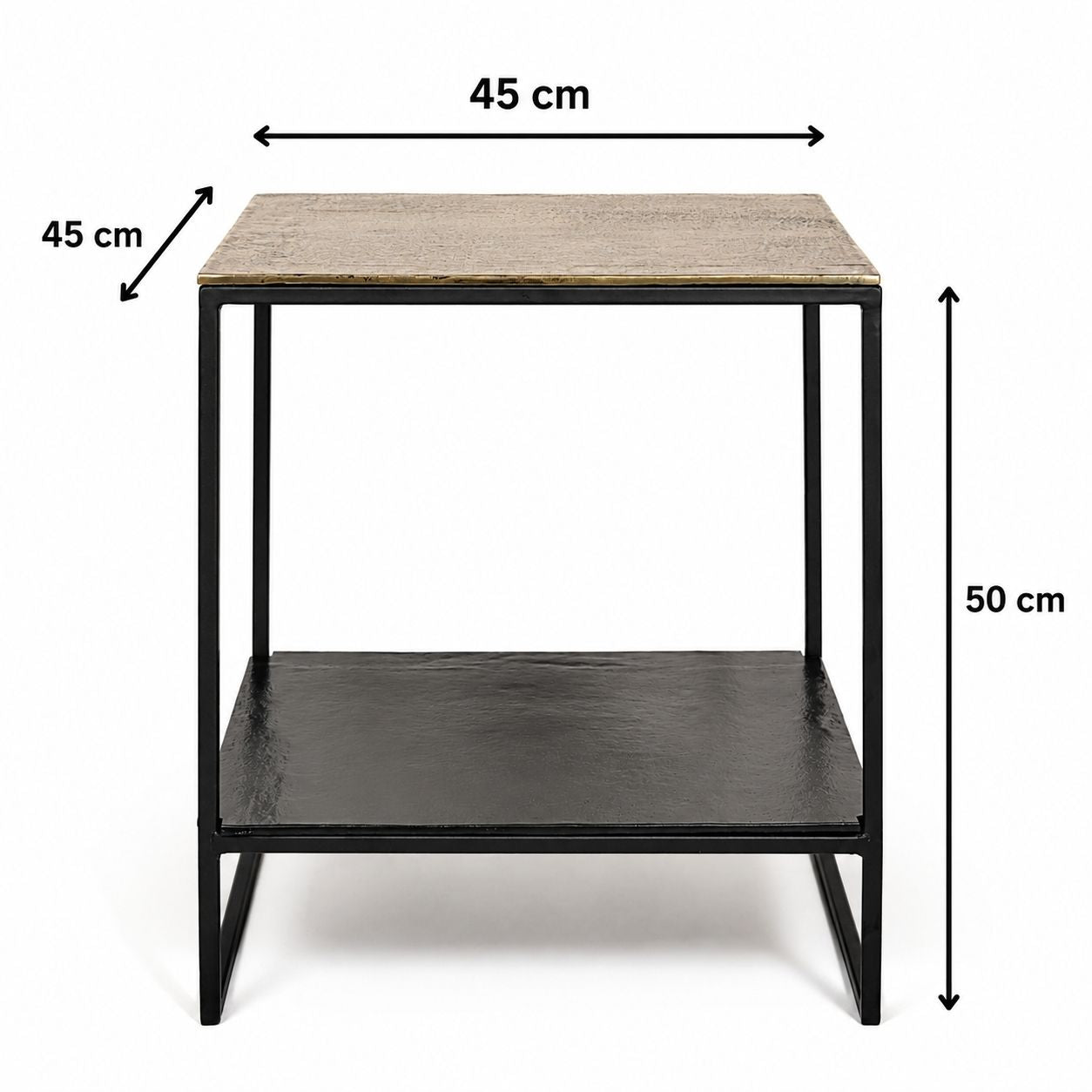 Linear Two-Shelf Side Table