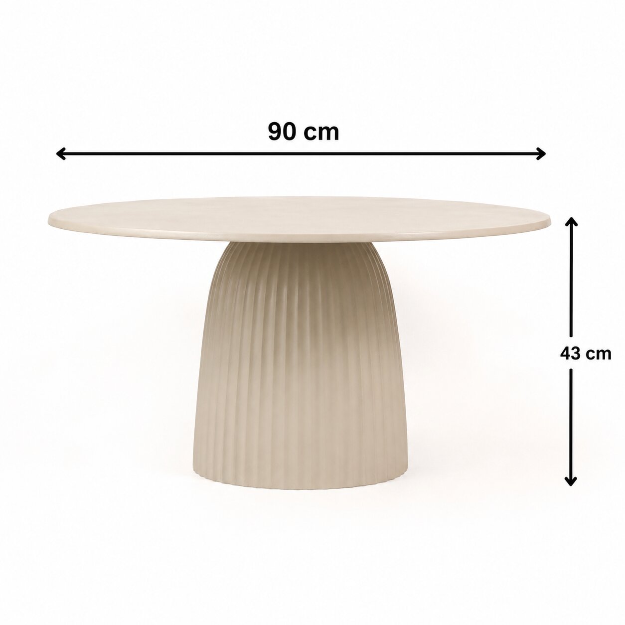 Meridian Fluted Coffee Table