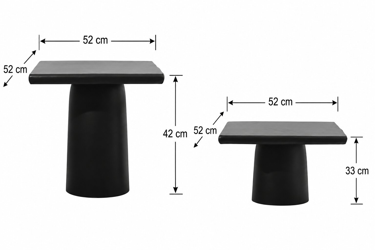 Nesting Monolithic Coffee Table