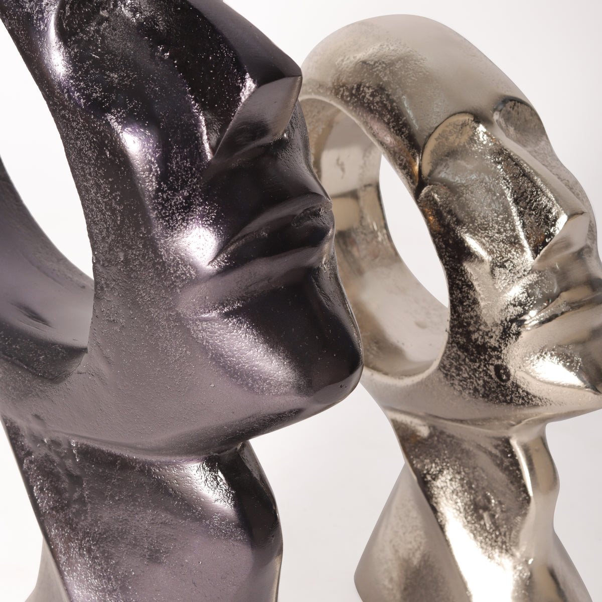 The Echo Open-Loop Face Sculptures Set of 2
