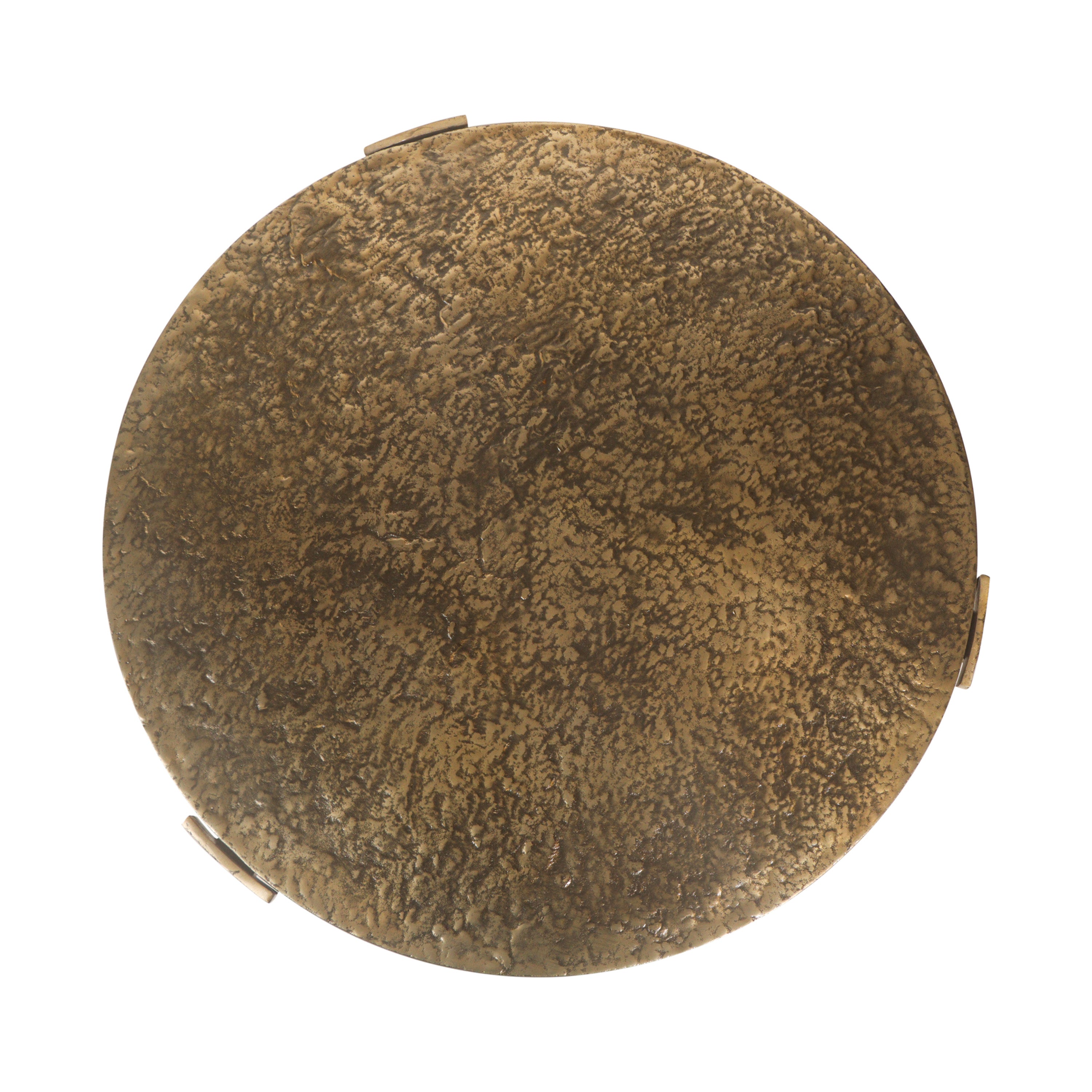 Veridian Hammered Round Coffee Table