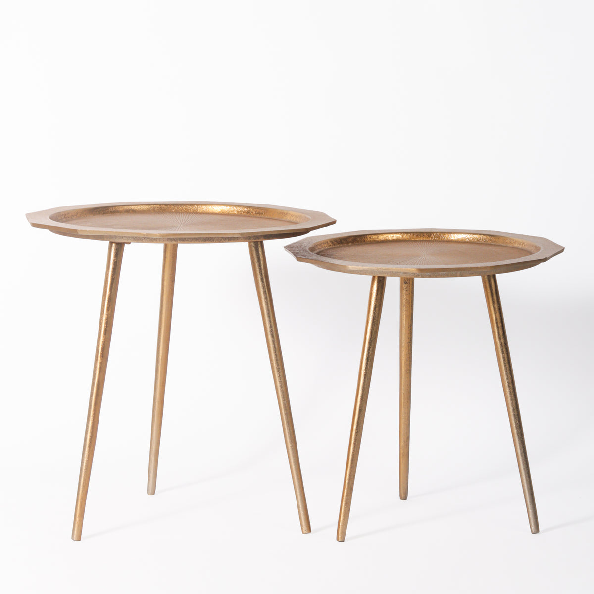 Solaris Octagonal Nesting Side Tables (Set of 2)