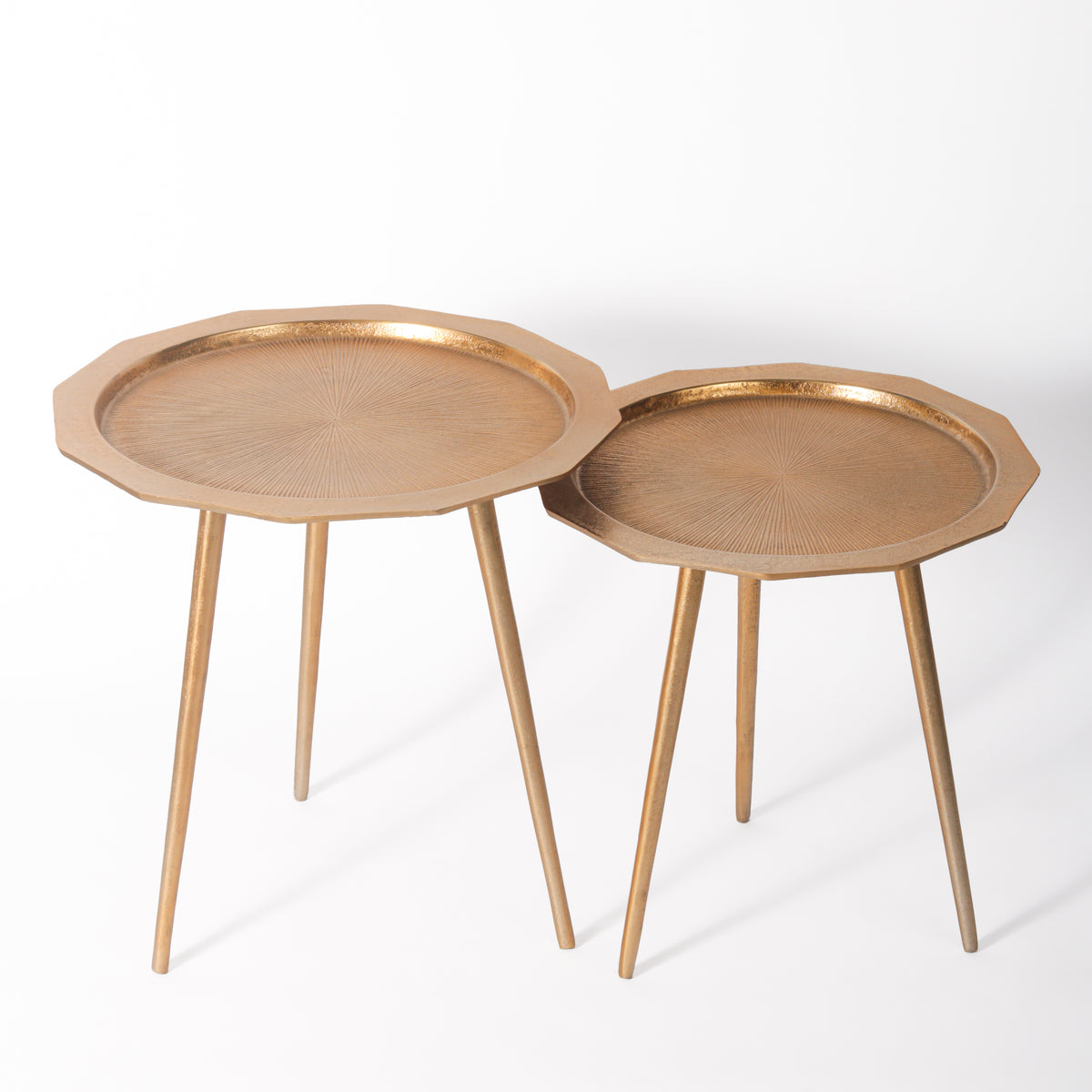 Solaris Octagonal Nesting Side Tables (Set of 2)