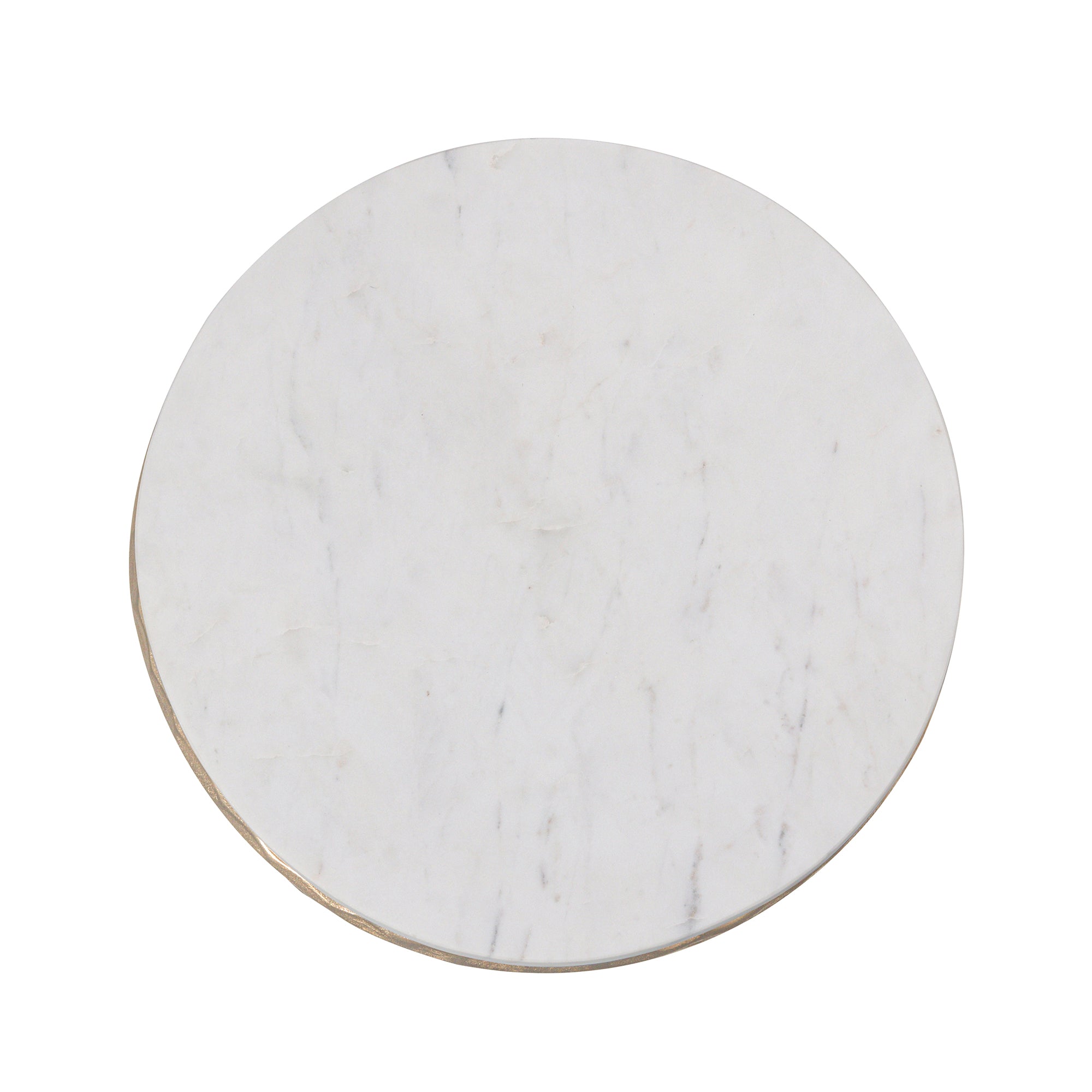 Hand-Forged Marble Side Table