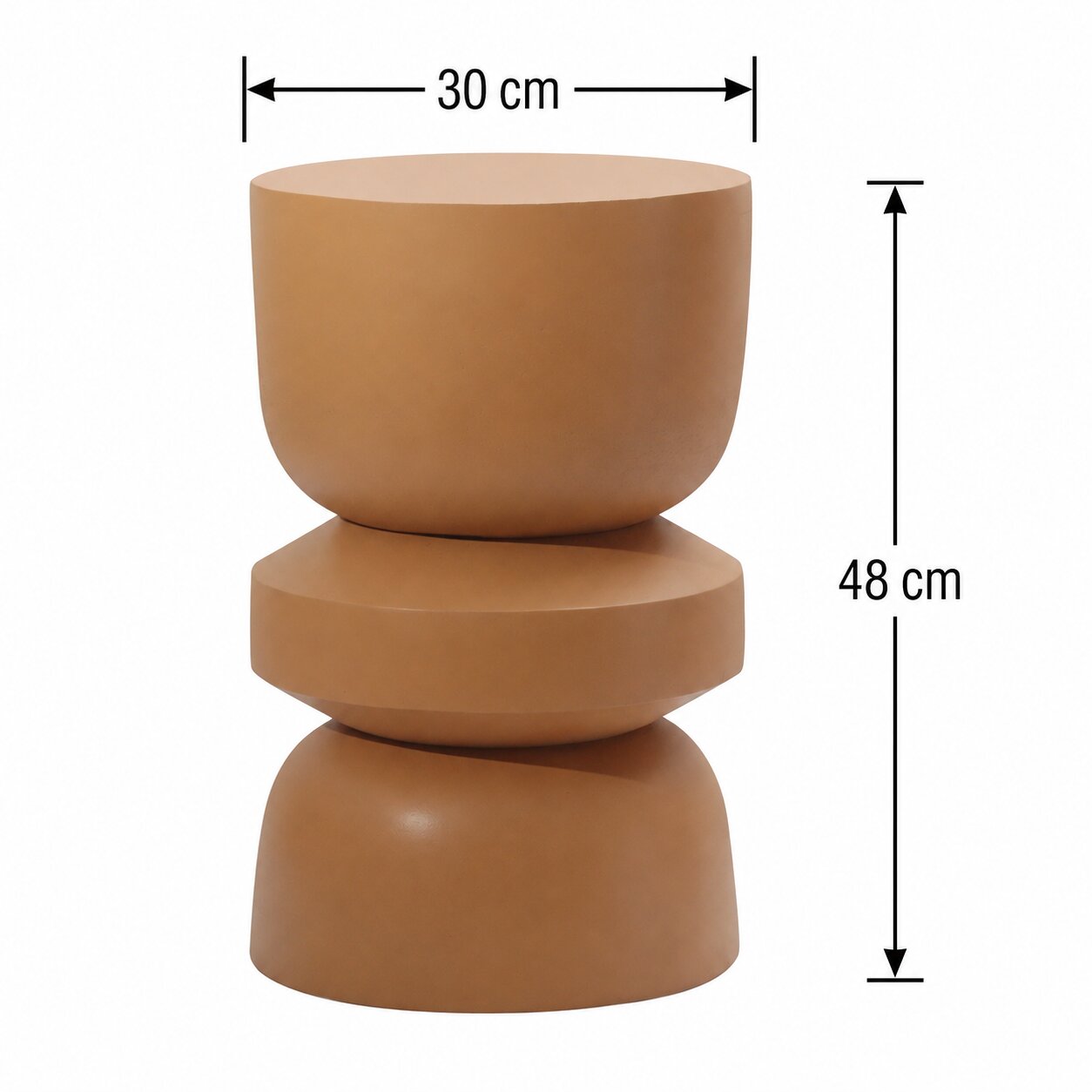 Stacked Geometric Side Table