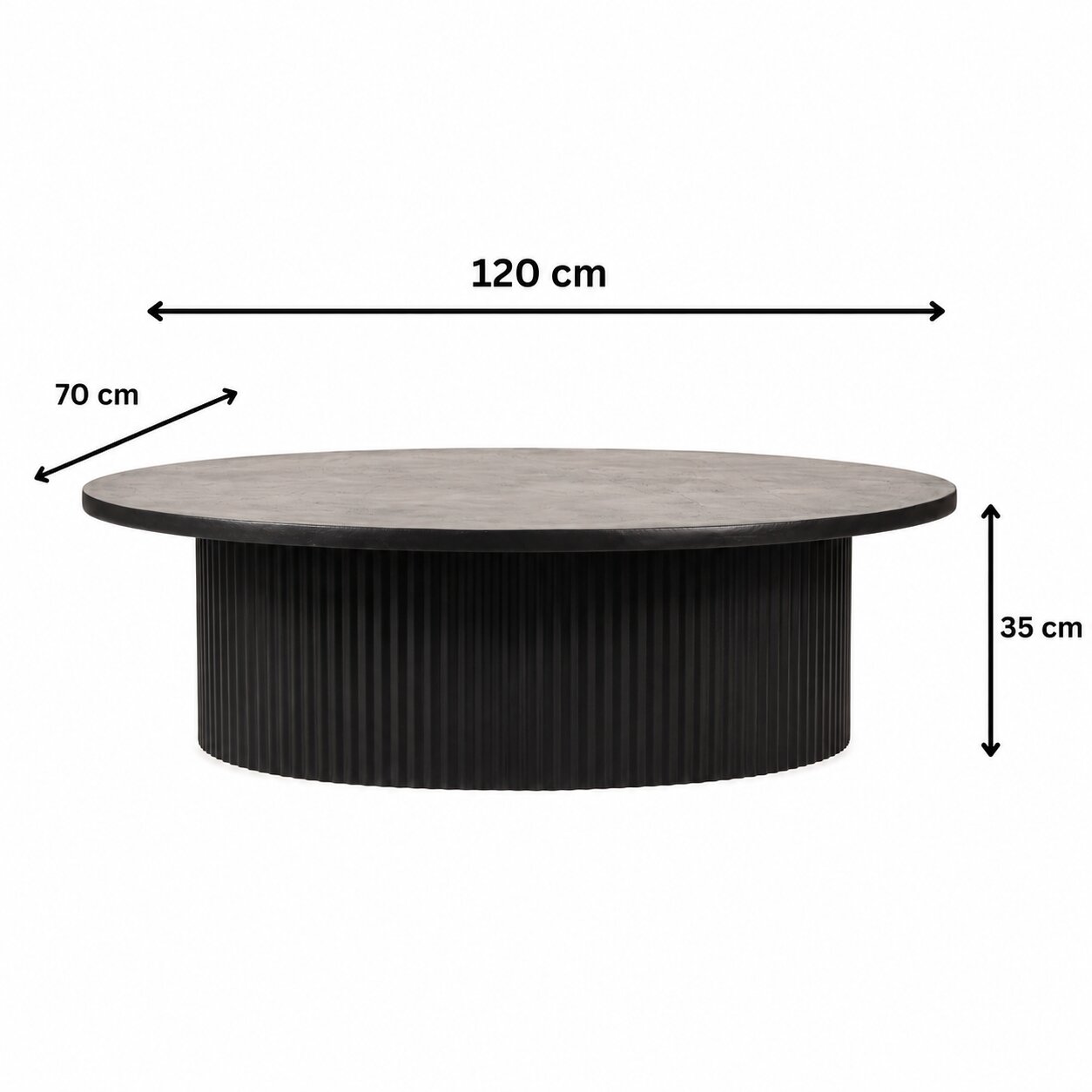 Tempo Fluted Coffee Table