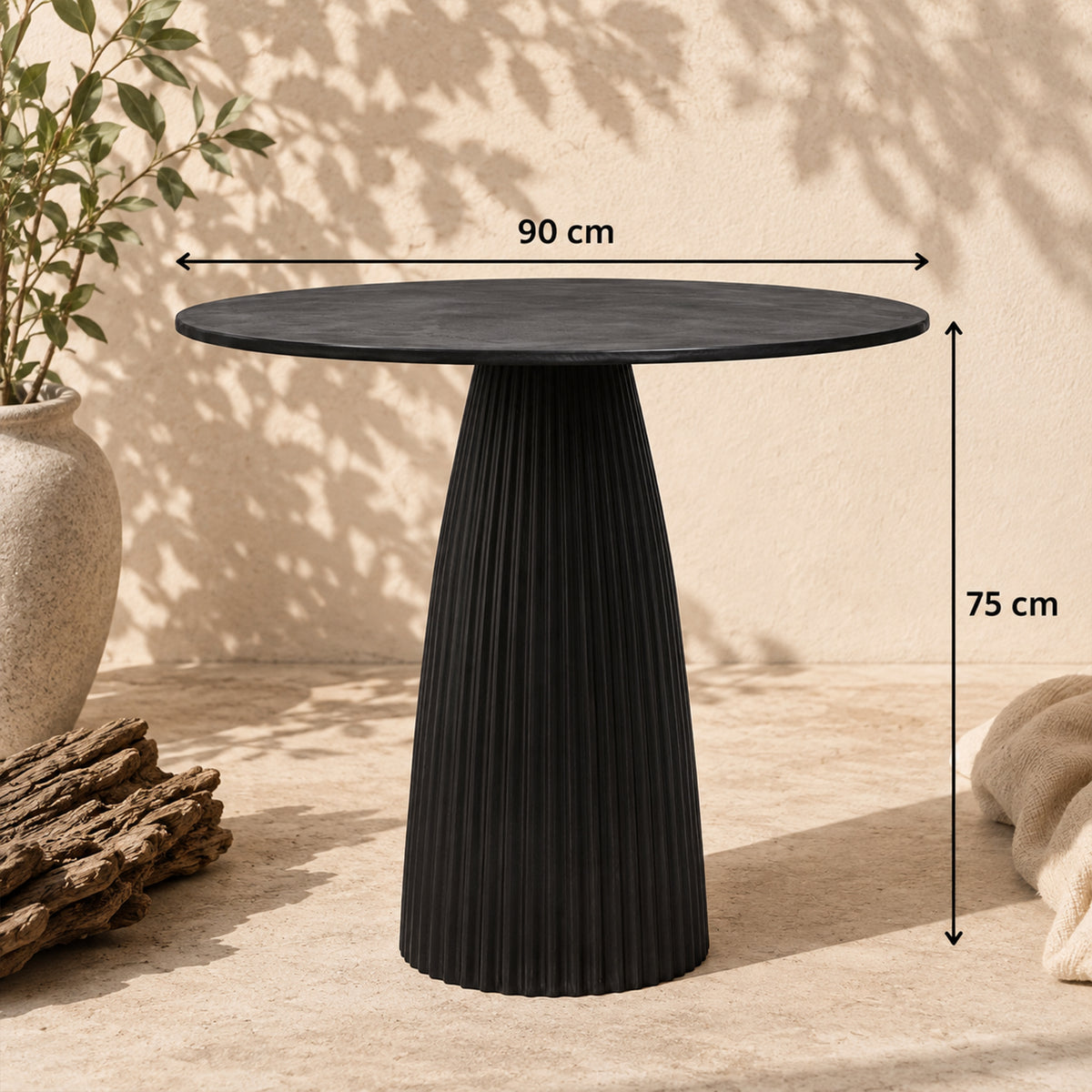 Meridian Fluted Bistro Table
