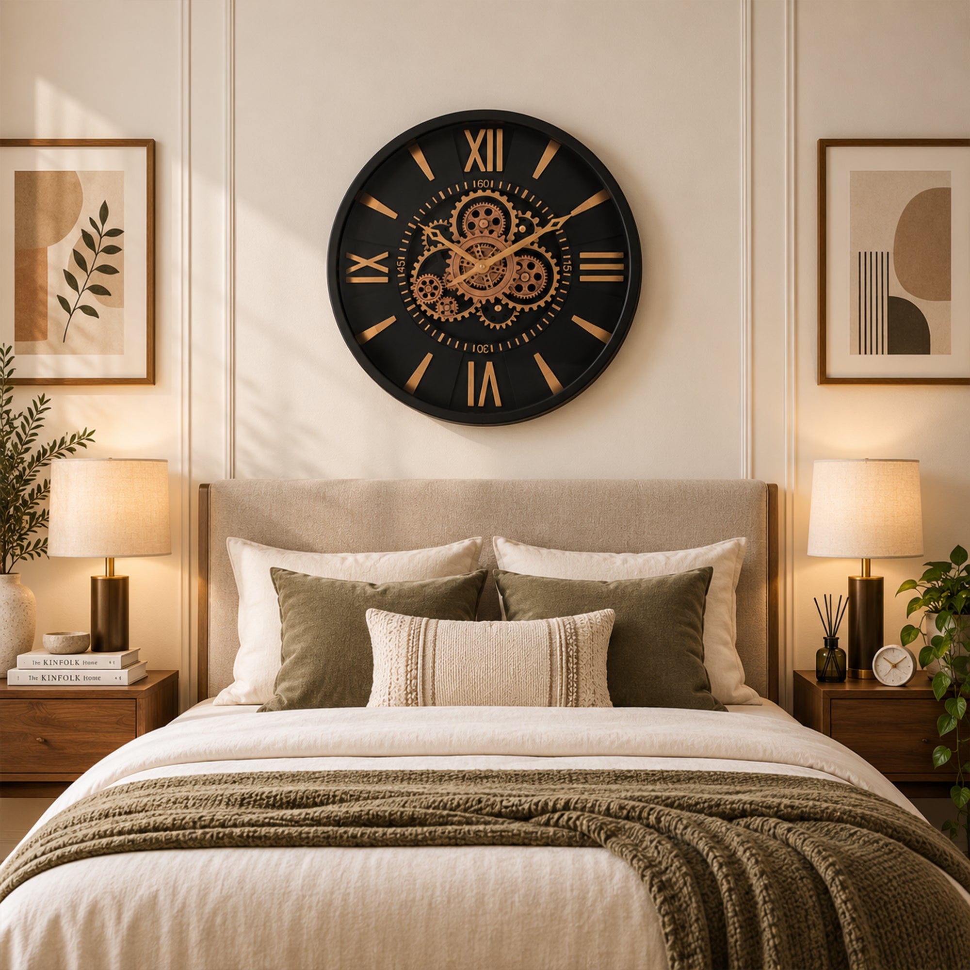 The Onyx Gear Wall Clock