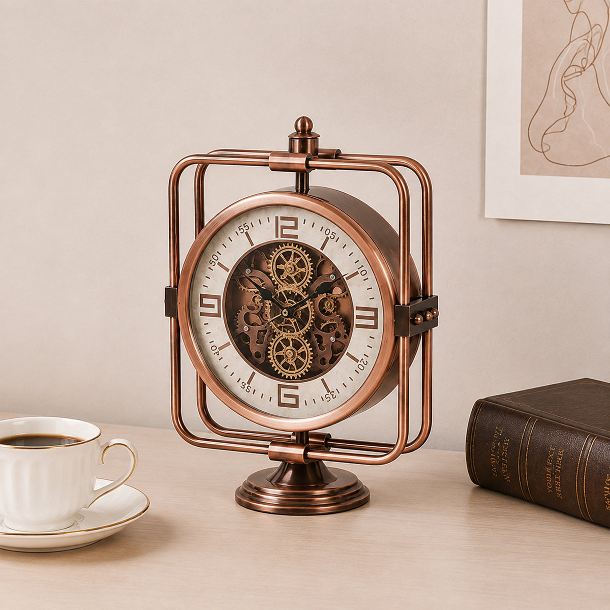 The Axiom Gyro Table Clock