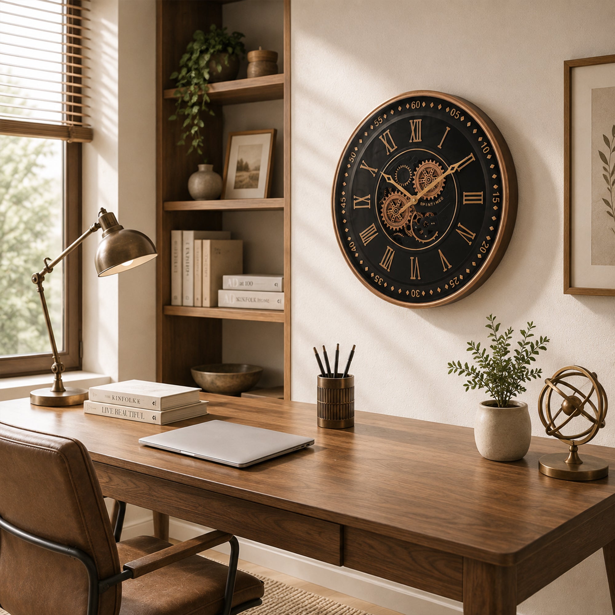 The Obsidian Spintimes Wall Clock