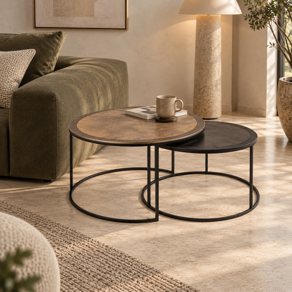 Encircle Nesting Coffee Tables (Set of 2)