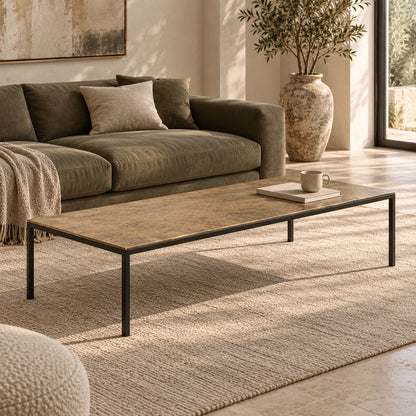 Linear Rectangular Coffee Table
