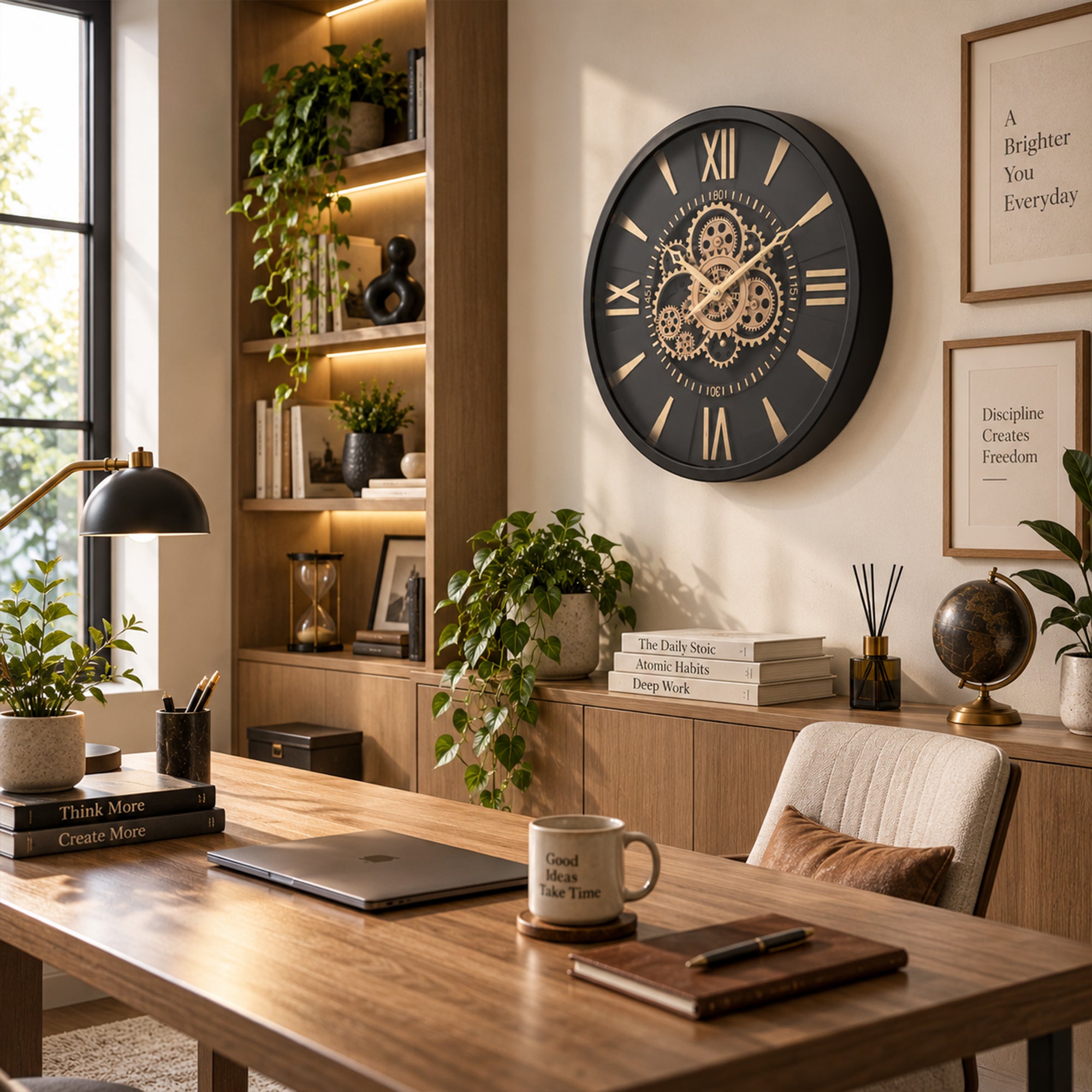 The Onyx Gear Wall Clock
