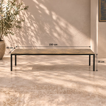 Linear Rectangular Coffee Table
