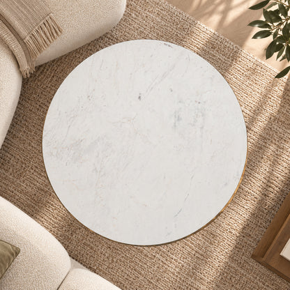 Hand-Forged Marble Coffee Table