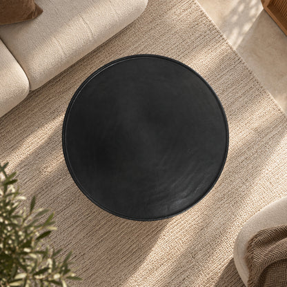 Noir Minimalist Round Coffee Table