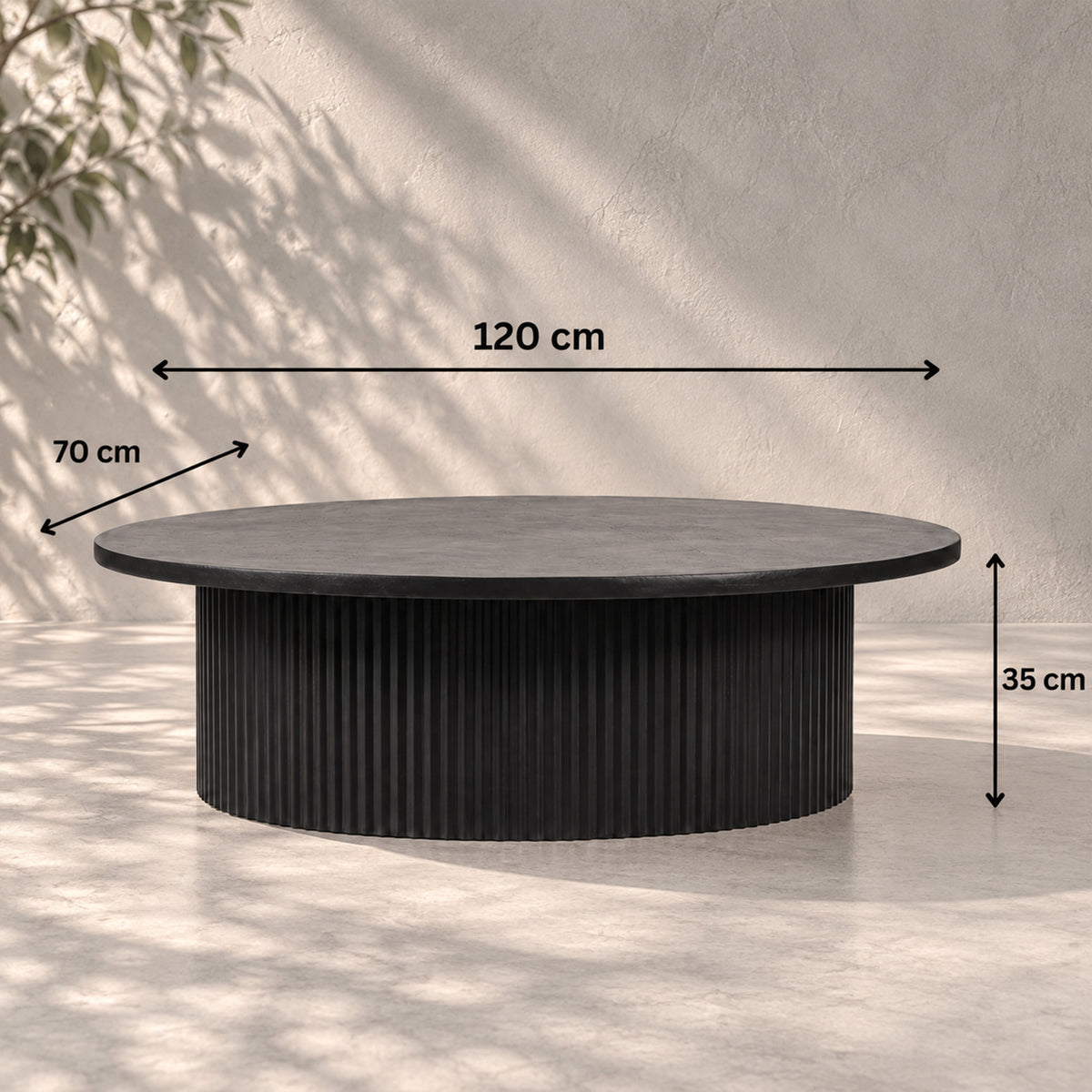 Tempo Fluted Coffee Table