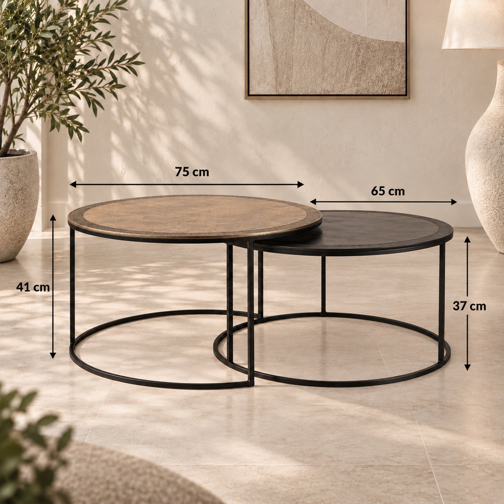 Encircle Nesting Coffee Tables (Set of 2)