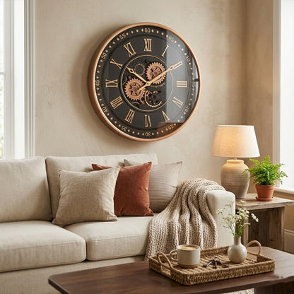 The Obsidian Spintimes Wall Clock