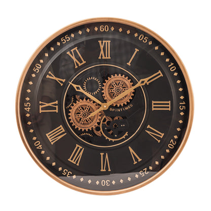 The Obsidian Spintimes Wall Clock