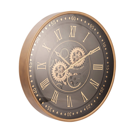 The Obsidian Spintimes Wall Clock