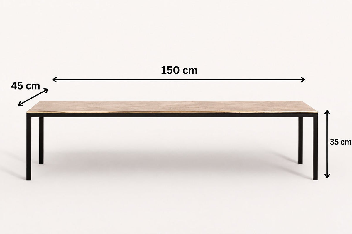 Linear Rectangular Coffee Table
