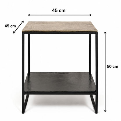 Linear Two-Shelf Side Table