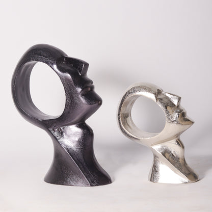The Echo Open-Loop Face Sculptures Set of 2