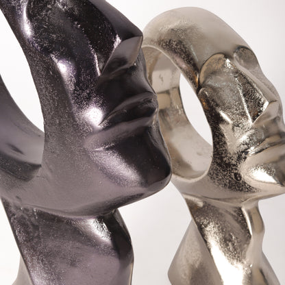 The Echo Open-Loop Face Sculptures Set of 2