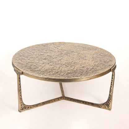 Veridian Hammered Round Coffee Table