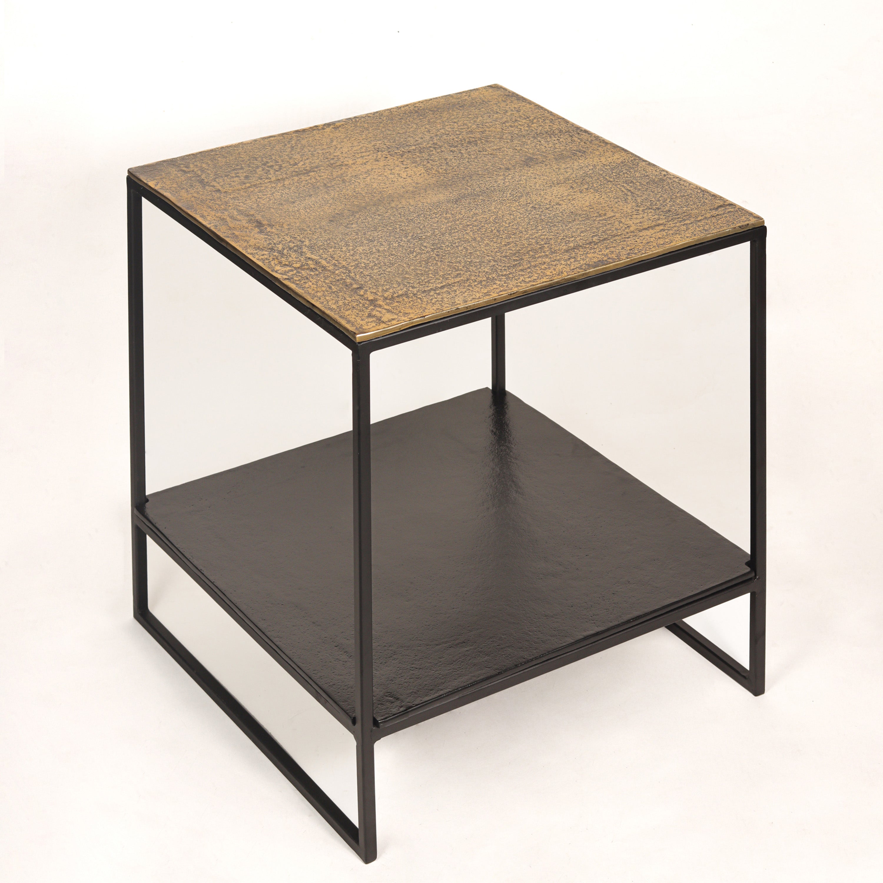Linear Two-Shelf Side Table