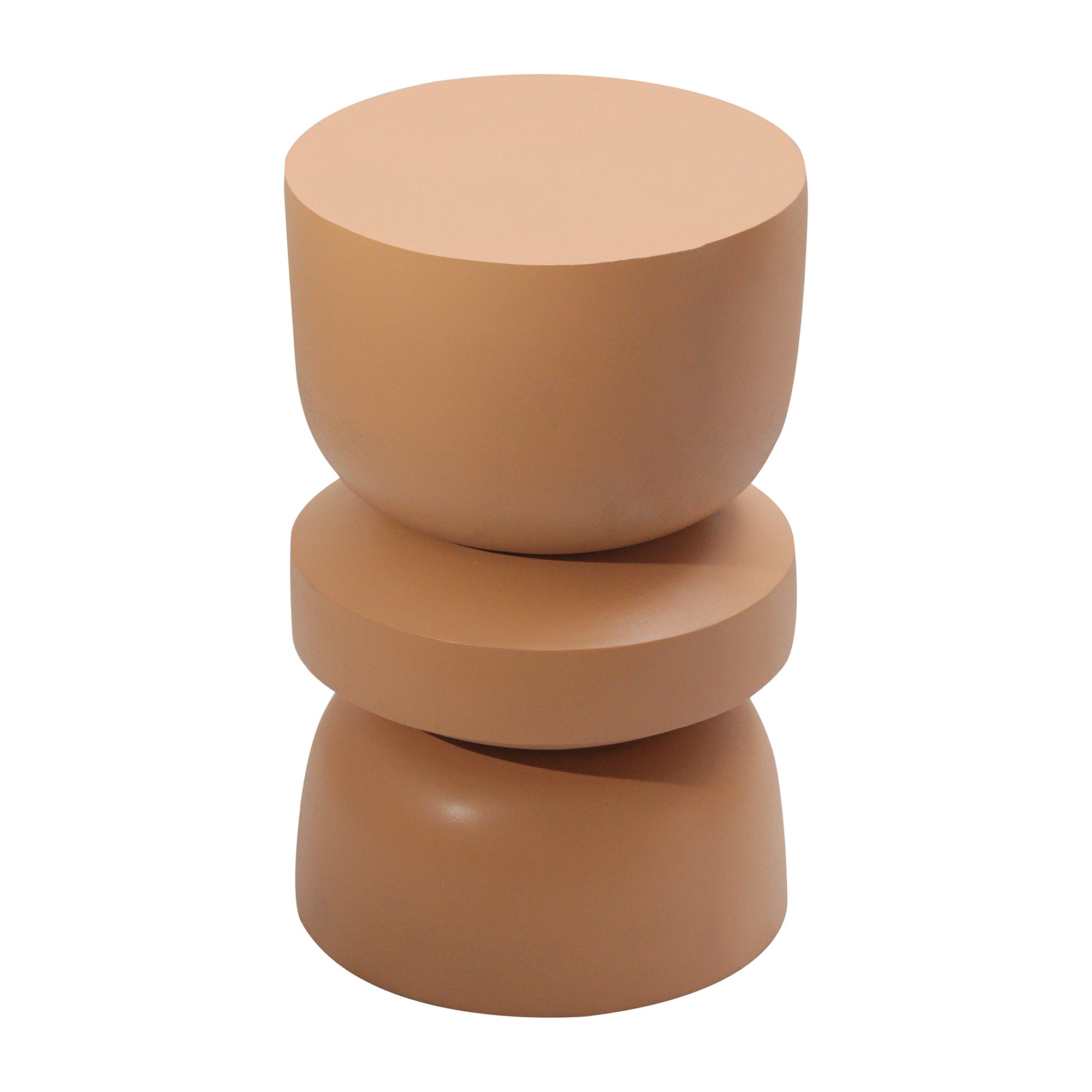 Stacked Geometric Side Table