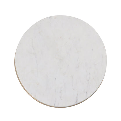 Hand-Forged Marble Side Table