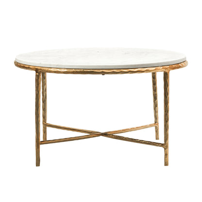 Hand-Forged Marble Coffee Table