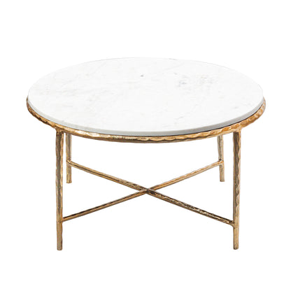 Hand-Forged Marble Coffee Table