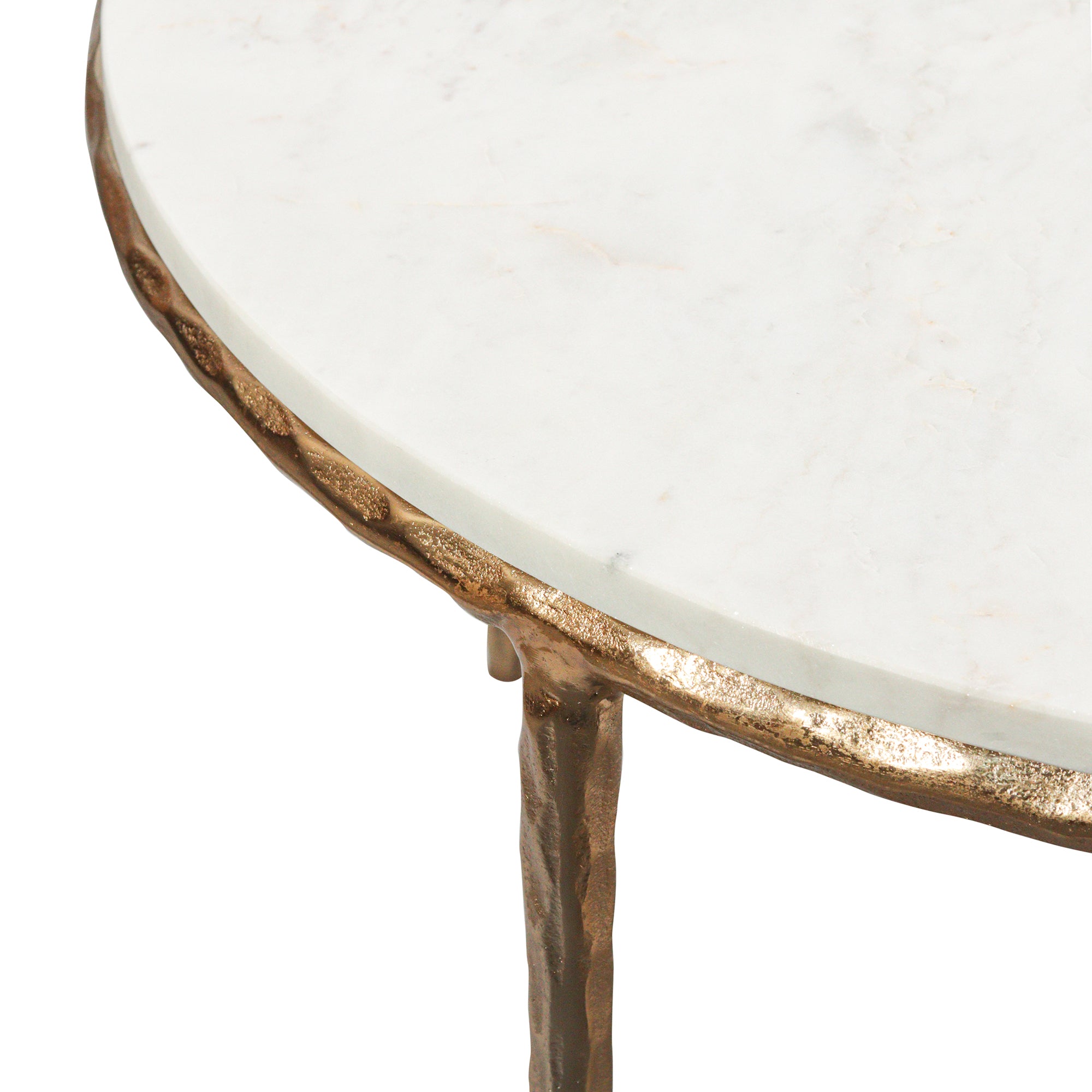 Hand-Forged Marble Coffee Table