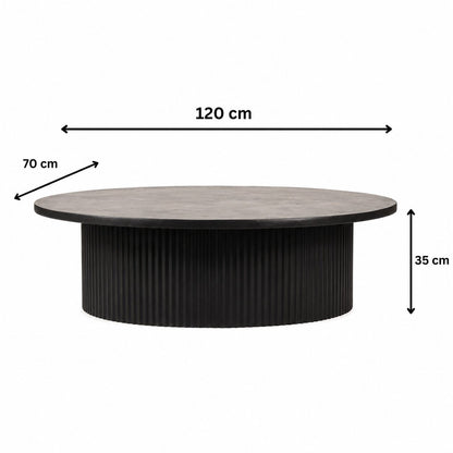 Tempo Fluted Coffee Table